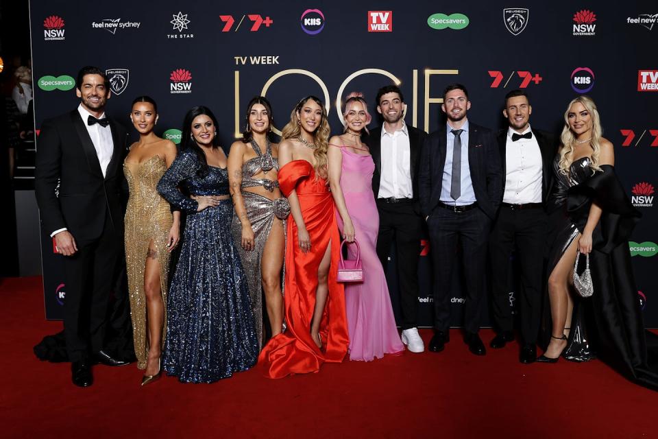 Cast of MAFS on awards ceremony red carpet