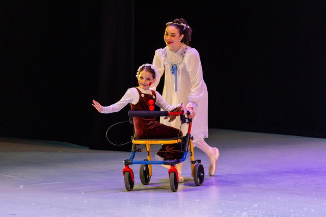 <p>Carilion Clinic</p> Seven-year-old Virginia girl Aubrey Scaletta performed in 'The Nutcracker' during the weekend of Dec. 9, 2023, after nearly losing her feet in a devastating accident this past May.