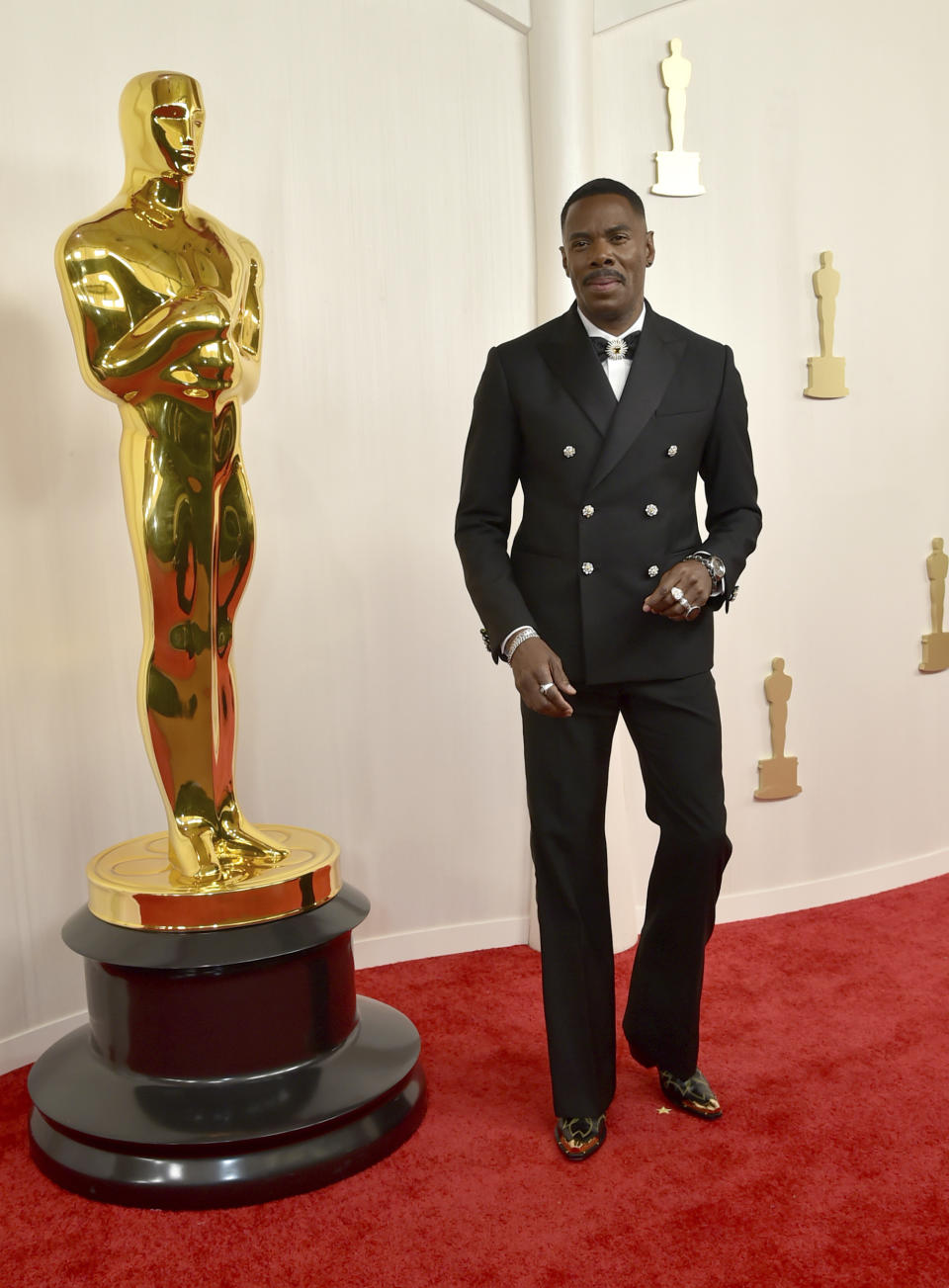 Colman Domingo llega a los Oscar el domingo 10 de marzo de 2024, en el Teatro Dolby en Los Ángeles. (Foto Richard Shotwell/Invision/AP)