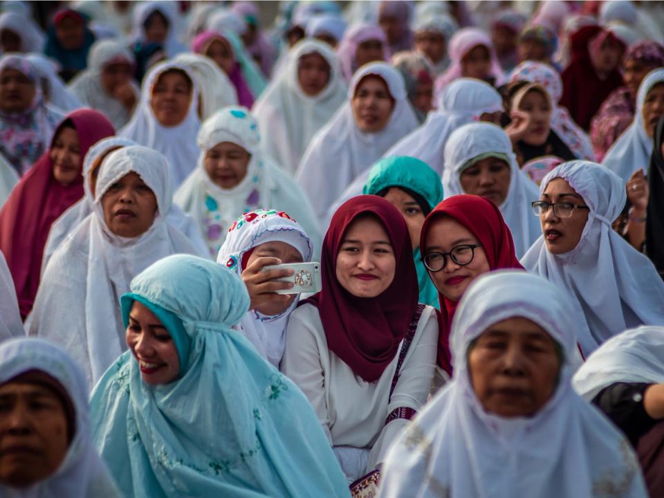 Indonesian Muslims Eid Al-Fitr