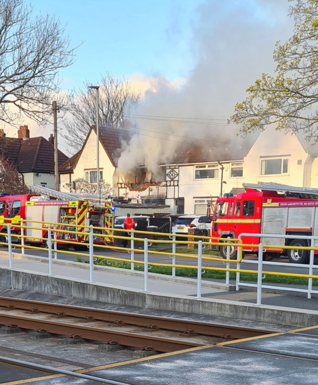 Witnesses described hearing the huge blast and seeing emergency services at the scene. (PA)