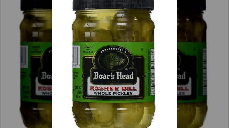 Boar's Head pickle jar