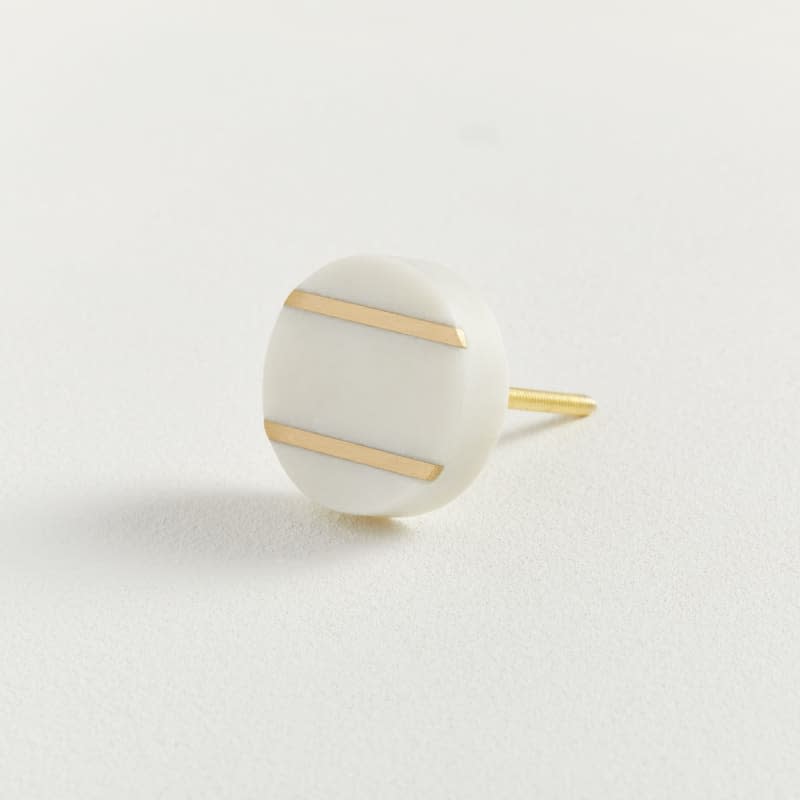 White Decorative Marble Knob