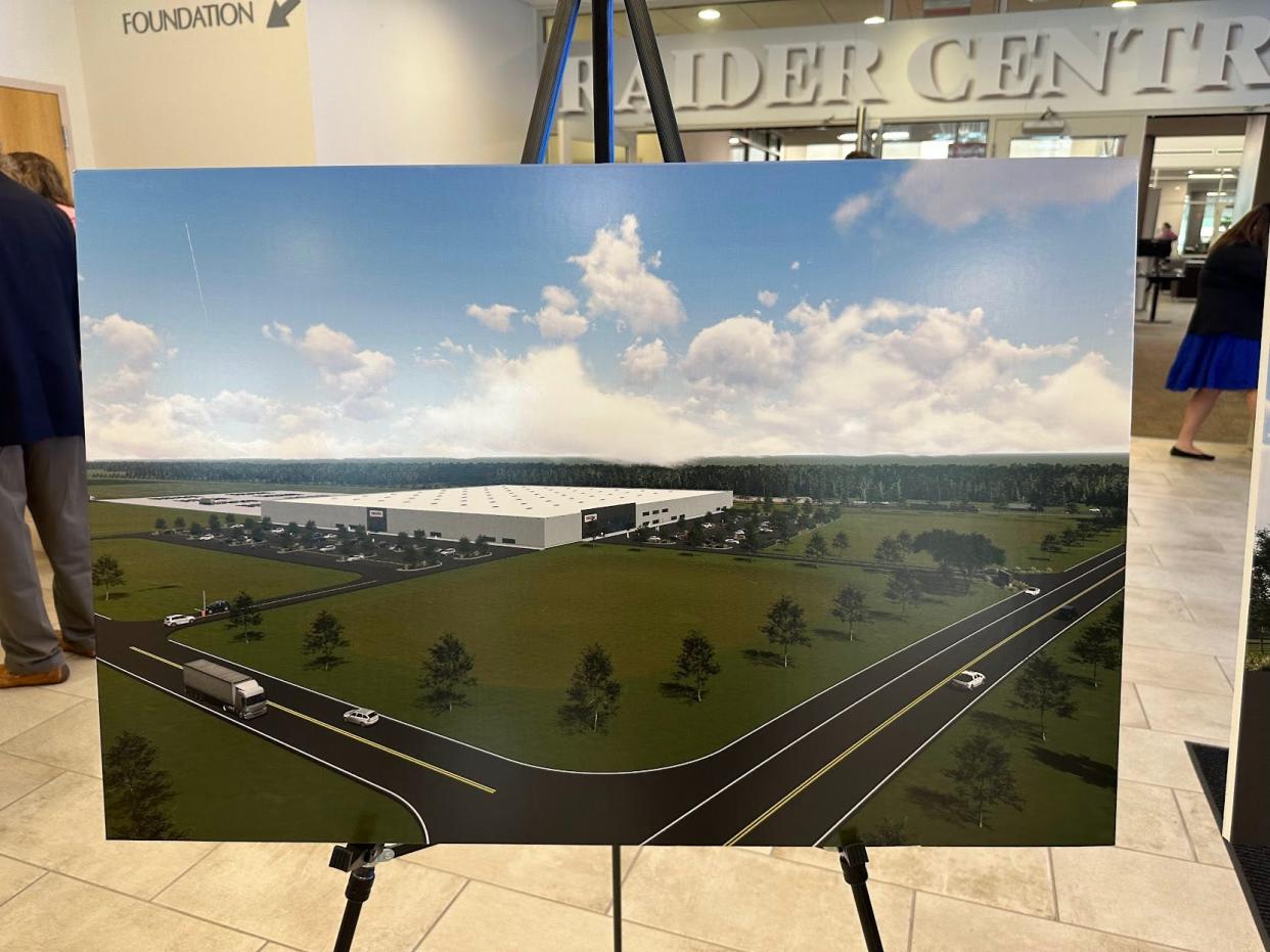 A proposed rendition of the planned 302,000 square foot facility that will house Central Moloney Inc.