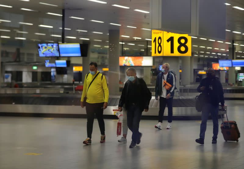 Dutch health authorities find 61 passengers who arrived from South Africa as COVID-19 positive, in Amsterdam