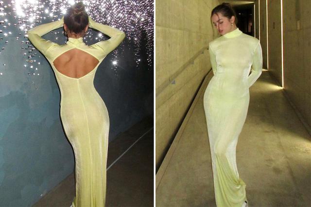 Yellow Gown See Thru Night