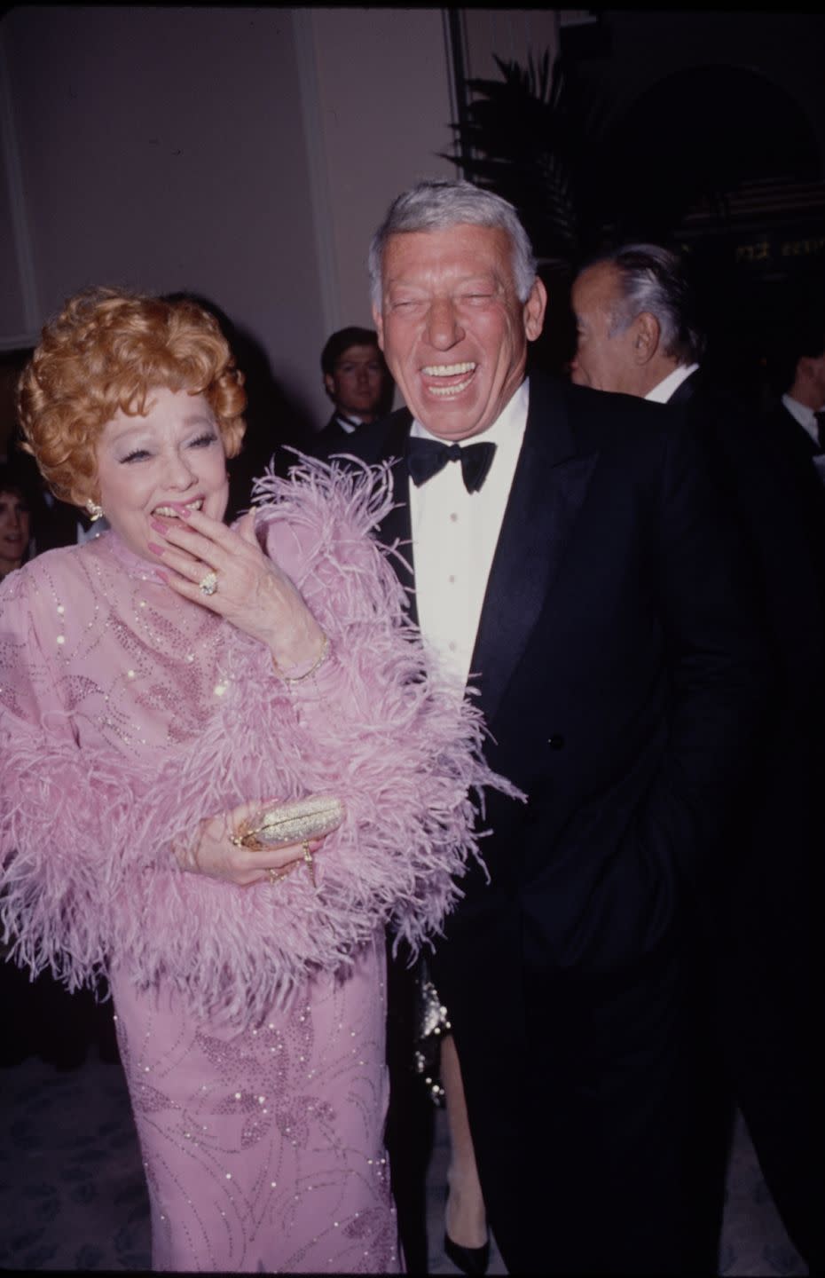1980: Smiling alongside her husband Gary Morton