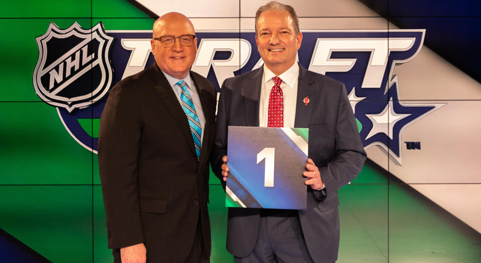 The date for the NHL Draft Lottery has reportedly been set. (Getty Images)