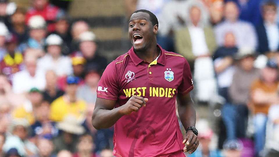 Carlos Brathwaite was critical of several umpiring decisions against his side. 