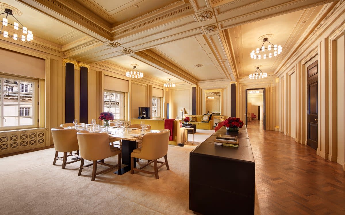 The Crown Jewels Experience includes an overnight stay in the Royal Suite  (Hotel Café Royal)