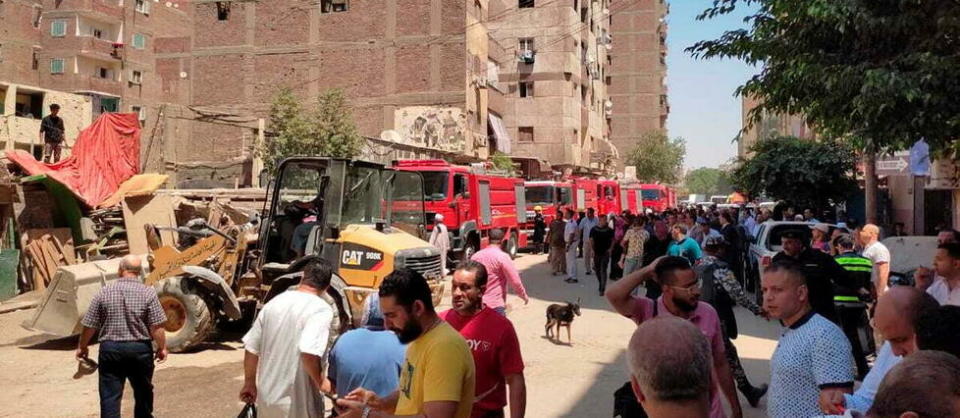 Un incendie dans une église au Caire, en Égypte, a fait 41 morts.  - Credit:STRINGER / ANADOLU AGENCY / Anadolu Agency via AFP