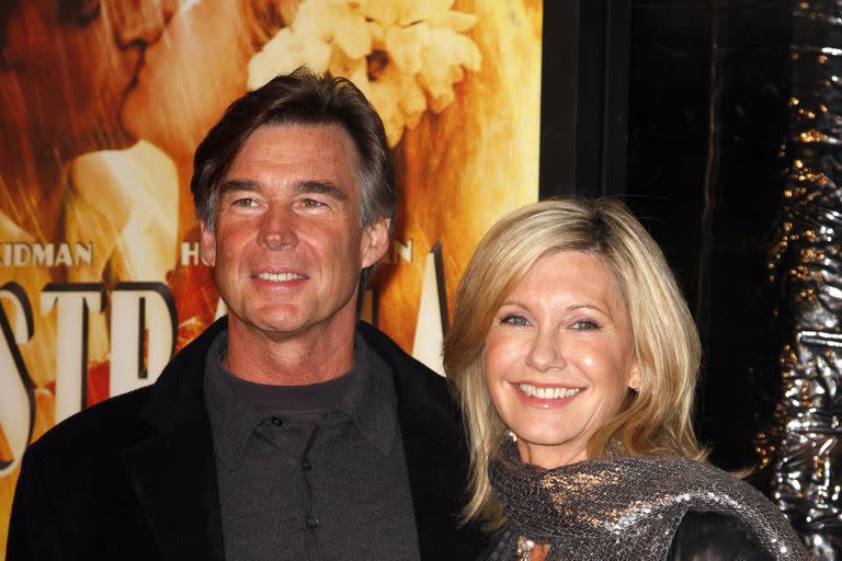 Olivia Newton-John junto a John Easterling, su último gran amor