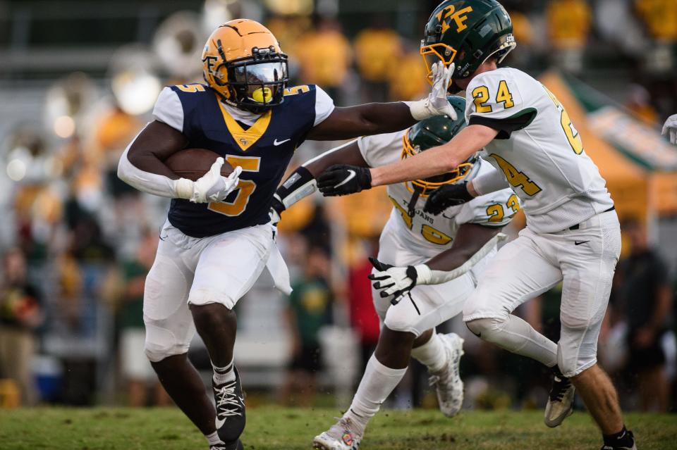 Pine Forest at Cape Fear football on Friday, Aug. 18, 2023.