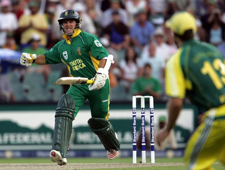 Mark Boucher hit the winning boundary as South Africa beat Australia at altitude in Johannesburg in 2006 in a match that featured the first two ODI totals of more than 400