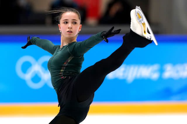 Andrew Milligan/PA Images via Getty Images Russian ice skater Kamila Valieva practices at the 2022 Winter Olympics in Beijing