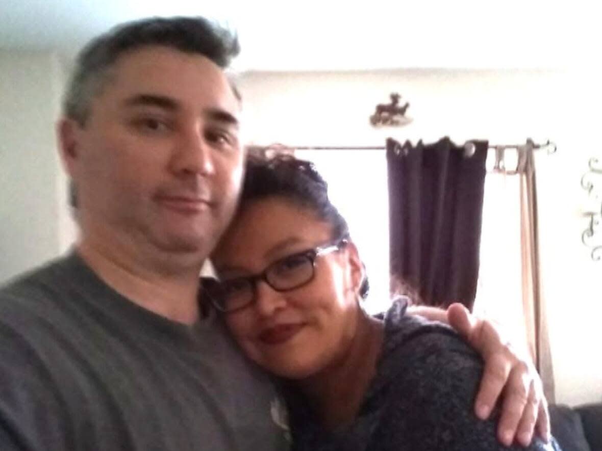 Dwayne Binette's pregnant wife, Krystal, is in a medically-induced coma with uncertain chances of survival after getting COVID-19.  (Dwayne Binette - image credit)