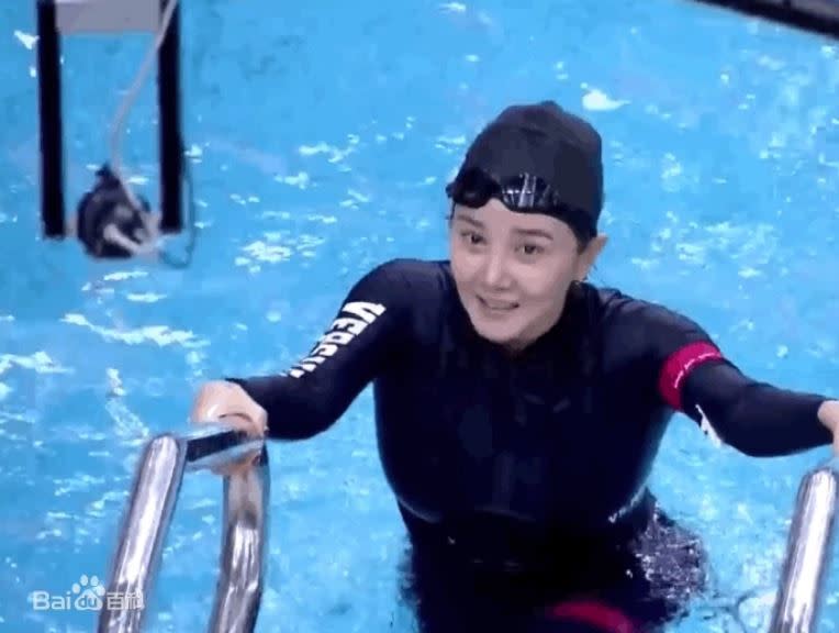 很多人都不知道陳小紜之前是一名職業游泳運動員。（圖／翻攝自百度百科）