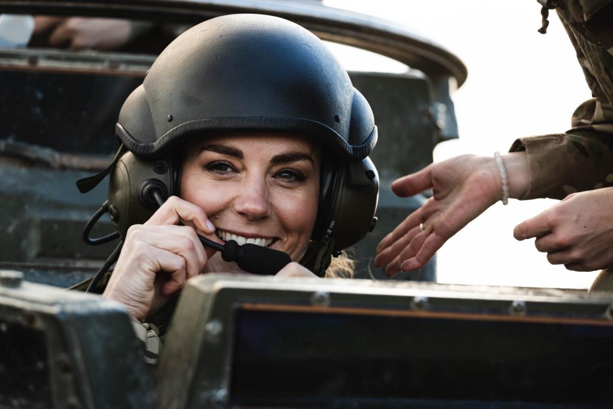 Kate Middleton just released images of her visiting a Training Academy in celebration of Armed Forces Day.