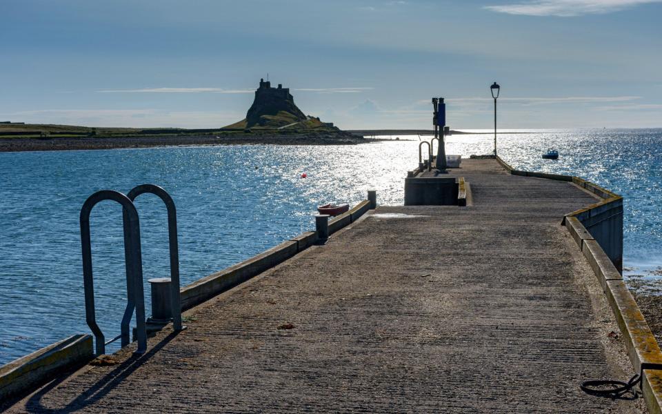 Holy Isle can be reached via a twice-daily causeway from mainland Northumbria