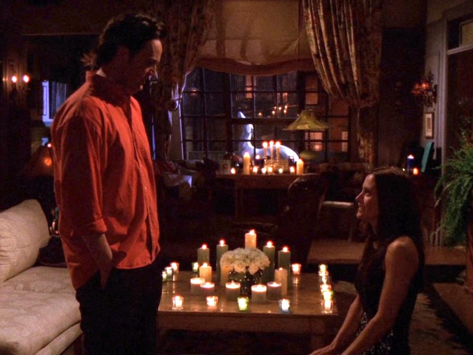 Chandler and Monica's proposal on season six, episode 25 of "Friends."