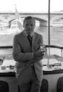 <p>Neil Armstrong enjoys a boat ride on the Seine in Paris in 1979.</p>