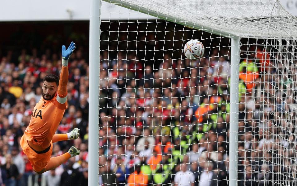 Partey's goal - into the net - AFP