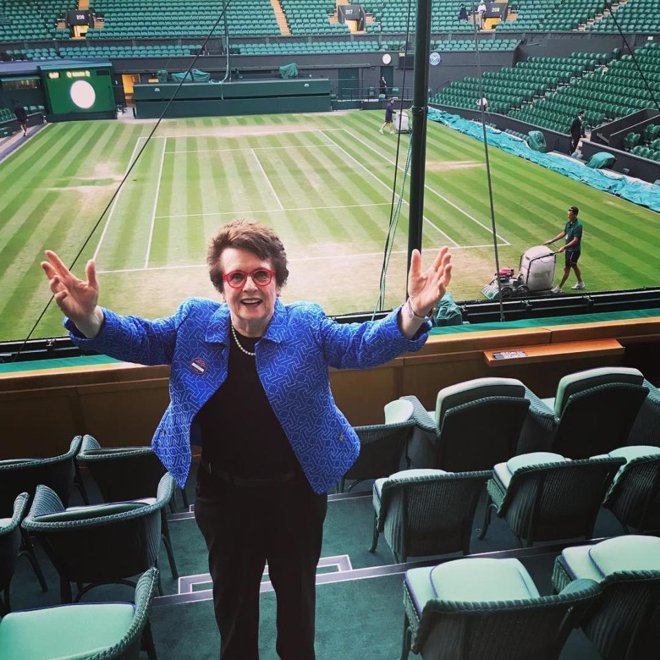 La extenista Billie Jean King pide libertad de vestimenta para las tenistas. <a href="https://www.instagram.com/billiejeanking/?hl=en" rel="nofollow noopener" target="_blank" data-ylk="slk:Foto: Billie Jean King/Instagram;elm:context_link;itc:0;sec:content-canvas" class="link ">Foto: Billie Jean King/Instagram</a>