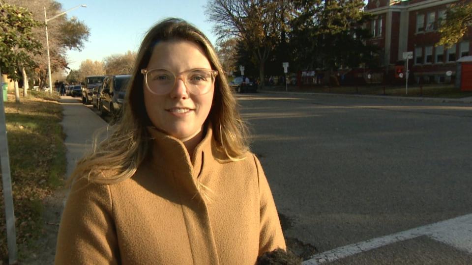 Cathlia Ward is a parent to two children who attend Monique-Rousseau and spoke at the news conference on Tuesday morning.