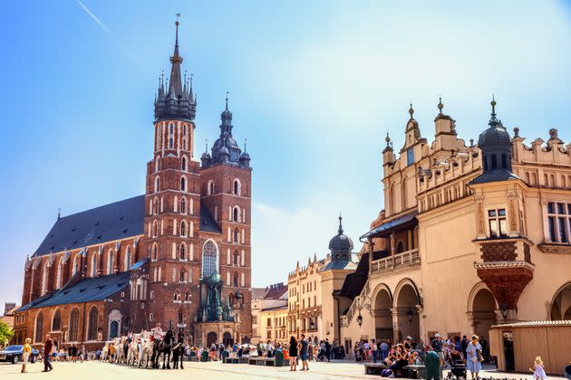 Old Town in Krakow, Poland.