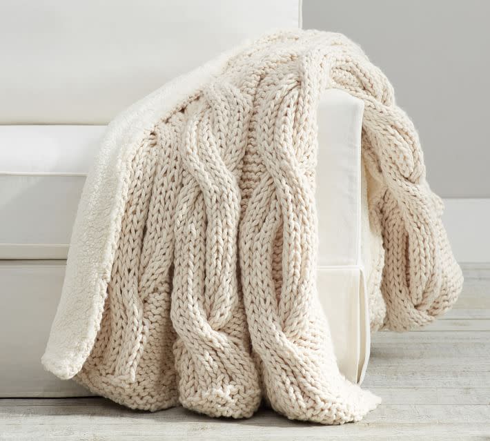 <p><a href="https://go.redirectingat.com?id=74968X1596630&url=https%3A%2F%2Fwww.potterybarn.com%2Fproducts%2Falpine-mega-cable-sherpa-back-throws&sref=https%3A%2F%2Fwww.bestproducts.com%2Fhome%2Fg27018194%2Fchunky-knit-blankets%2F" rel="nofollow noopener" target="_blank" data-ylk="slk:Shop Now;elm:context_link;itc:0;sec:content-canvas" class="link ">Shop Now</a></p><p>Alpine Mega Cable Sherpa Back Throw</p><p>potterybarn.com</p><p>$199.00</p>