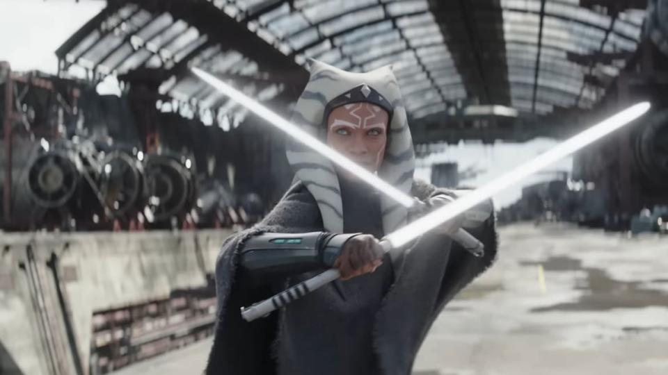 Rosario Dawson as Ahsoka Tano in Ahsoka.