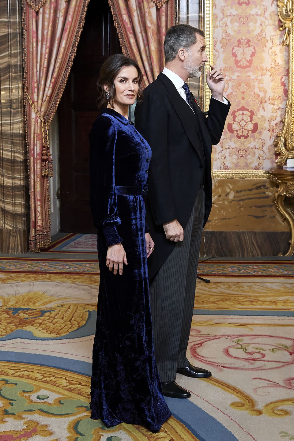 Spanish Royals Receive The Diplomatic Corps At Zarzuela Palace