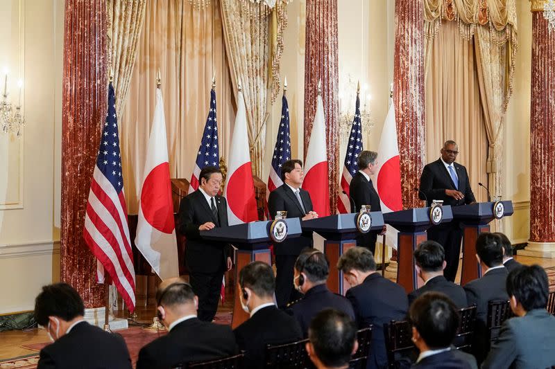 U.S. Secretary of State Blinken and Defense Secretary Austin host 2023 U.S.-Japan Security Consultative Committee meeting at the State Department in Washington