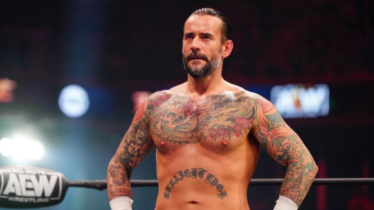  CM Punk looking tough 