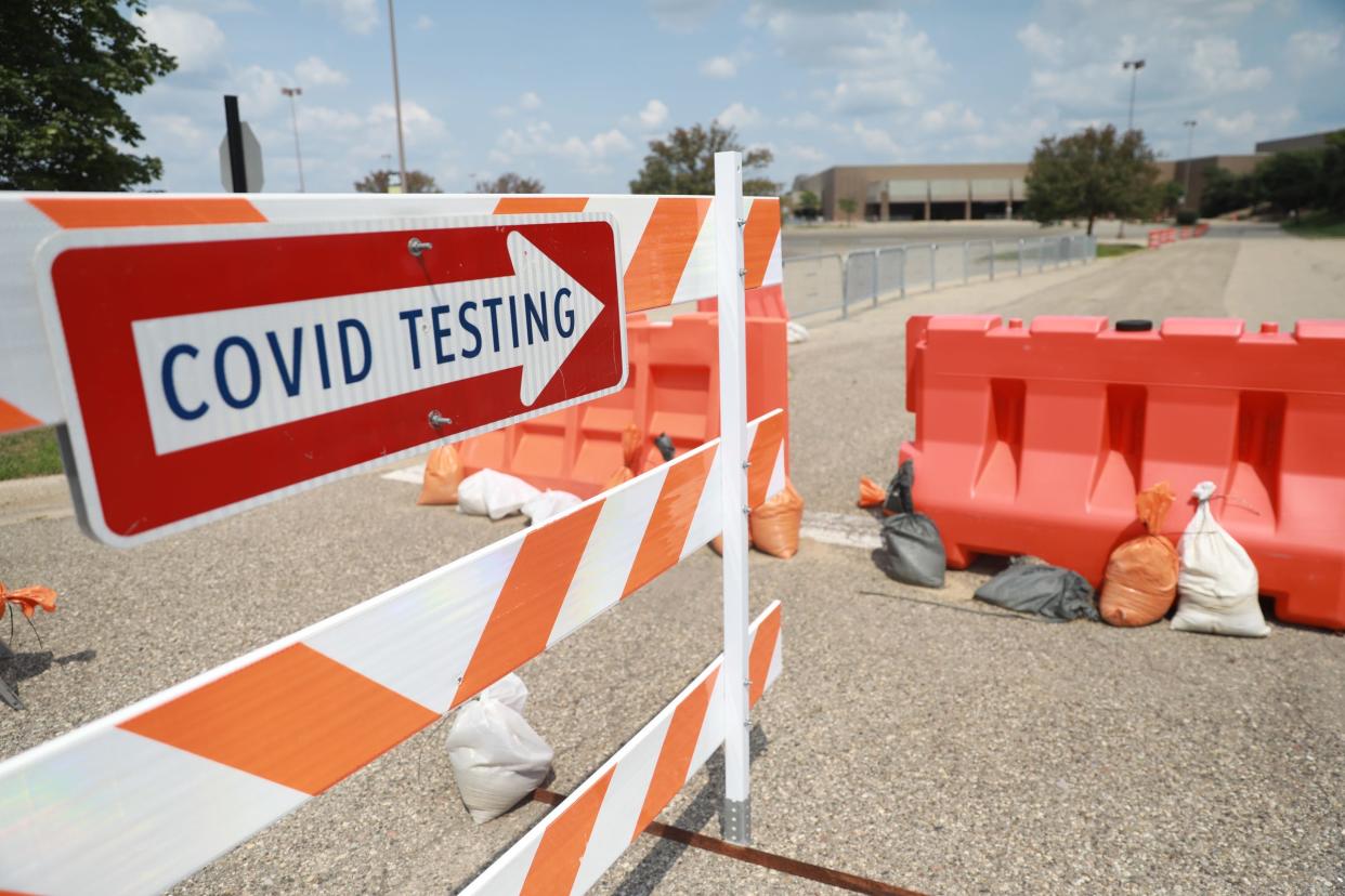 Macomb County Health Department has a Covid-19 testing site at Lakeside Mall where appointments or prescriptions aren't required on Aug. 4, 2021.