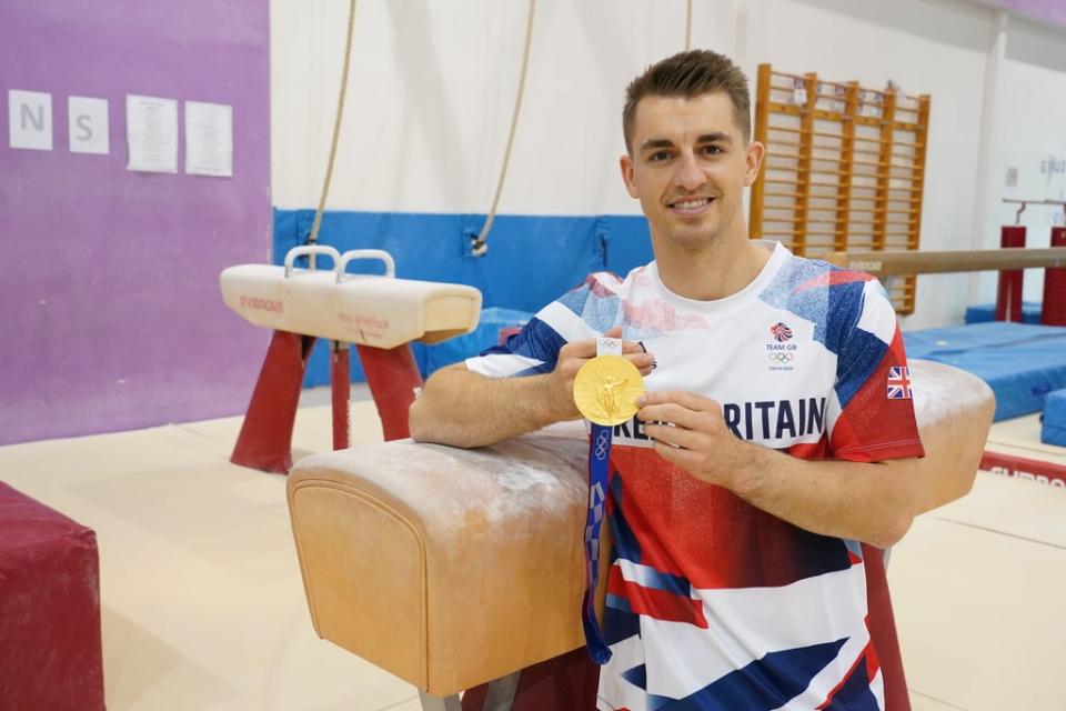 Olympic gold medal gymnast Max Whitlock at South Essex Gymnastics Club in Basildon where he trains (Ian West/PA) (PA Wire)