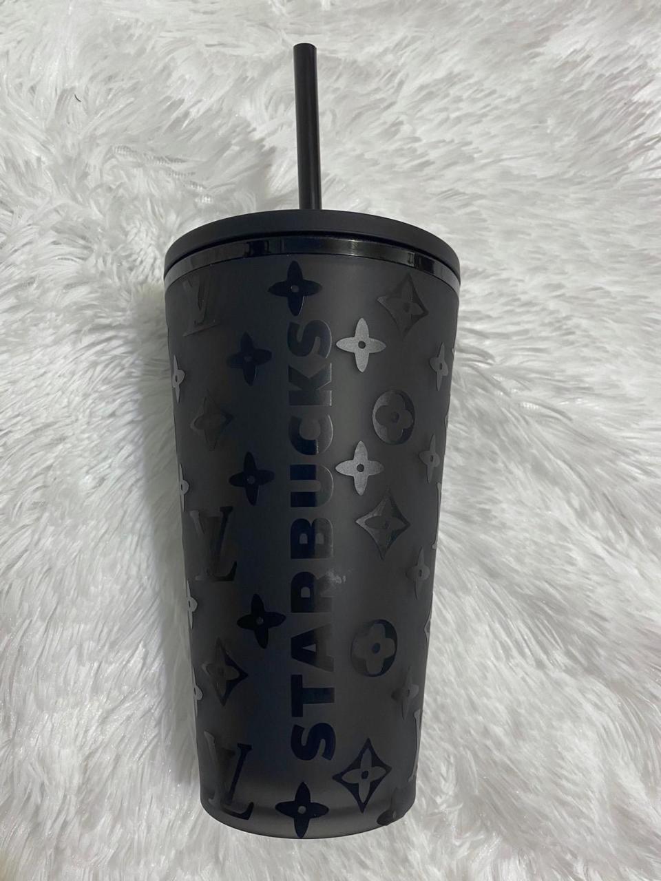 Personalized Matte Black Starbucks Tumbler