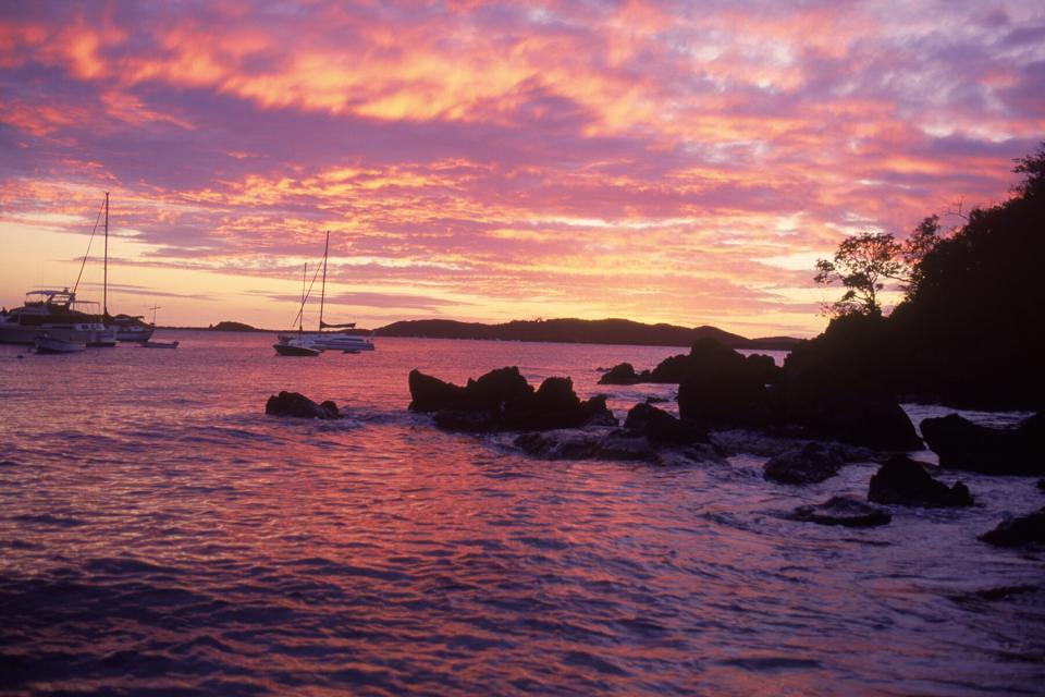Secret Harbor sunset, St Thomas