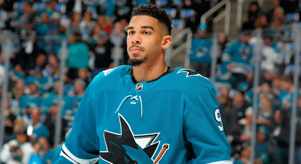 Sure, Evander Kane was a slam dunk for the Sharks last season, but a big contract means even bigger expectations. (Getty Images)