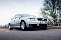 <p><strong>Guide price: </strong>£5990 for 2004 A8 4.0 V8 quattro, 51,000 miles</p><p>An aluminium body, four-wheel drive, brilliant ergonomics and masses of equipment; what's not to like? The possible (probable?) big repair bills is the obvious thing, but the A8 is still a fabulous machine. The cheapest Audi A8 that we found was a <strong>195,000-mile</strong> first-generation 3.7 sport for just £1,595, but for four grand you can have your pick of second-generation A8s. That brings the brilliant <strong>3.0 TDi</strong> engine within reach, which means effortless cruising with excellent economy. As with all older diesels, however, make sure you won't fall foul of any new ULEZs in your area.</p>