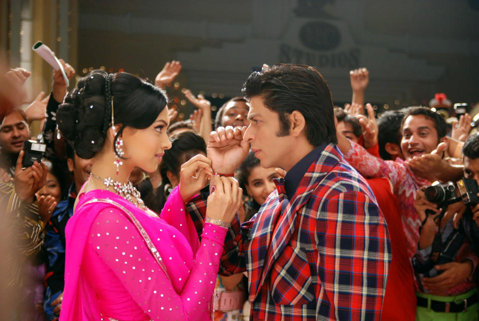 Padukone in <em>Om Shanti Om</em> alongside Shah Rukh Khan in 2007.<span class="copyright">Eros Entertainment/Everett Collection</span>