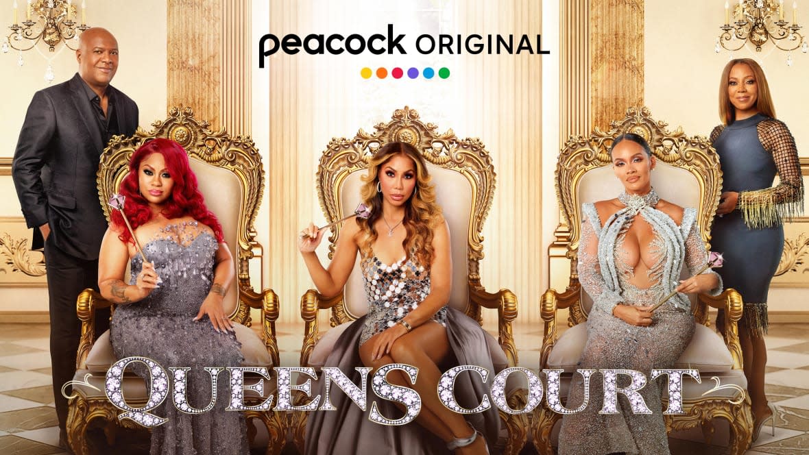 The stars of “Queens Court.” (Photo credit: Peacock)