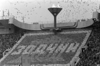 <p>In 1980, at the height of the Cold War, the U.S. boycotted the Summer Olympics in Moscow out of protest over the invasion of Afghanistan. (Getty) </p>