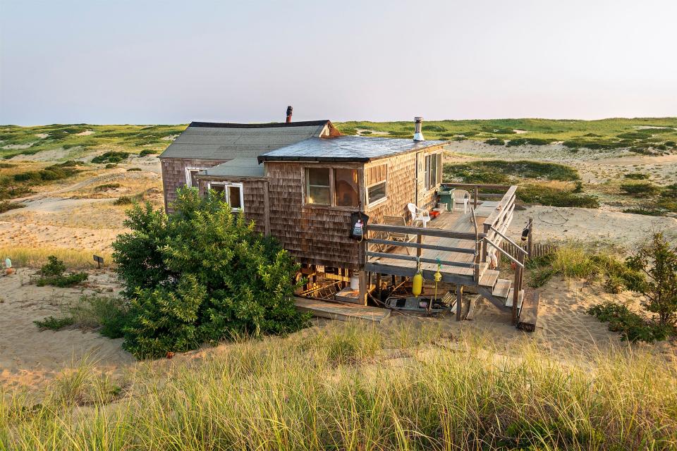 One of 19 remaining dune shacks in the Cape Cod National Seashore.  Stays at the shacks are awarded through a lottery.