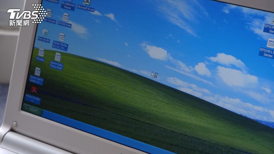 Windows XP預設桌面。（示意圖／shutterstock達志影像）