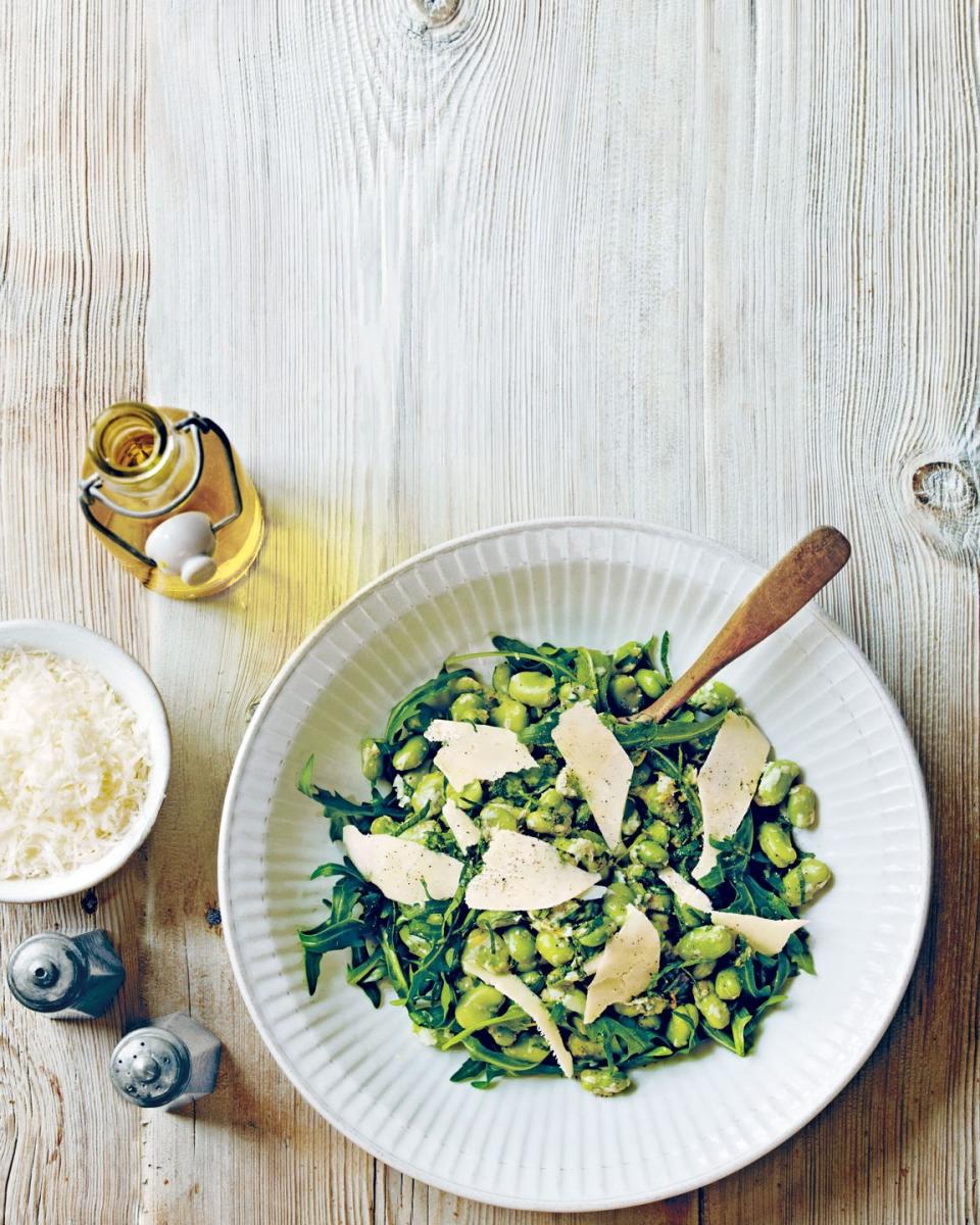 Fava Bean Salad with Pecorino