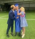 <p>"He did it!!! Our baby @maksim.bure graduated high school from NorthStar Christian Academy!" Cameron Bure <a href="https://www.instagram.com/p/CPMEO2thzrT/" rel="nofollow noopener" target="_blank" data-ylk="slk:wrote on May 22;elm:context_link;itc:0;sec:content-canvas" class="link ">wrote on May 22</a>. "We are so happy and proud of you, son 💙. Looking forward to what God has in store for you next. Knowing your heart is set above and on Jesus, you are good to go👨🏼‍🎓🙏🏻🙌🏼 Joshua 1:9"</p>