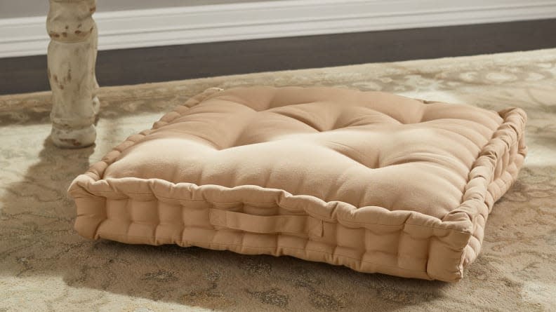 Keep your guests comfortable with plush floor pillows.