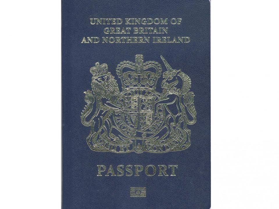 The new design for British passports to be introduced after Brexit in 2019 (Home Office)