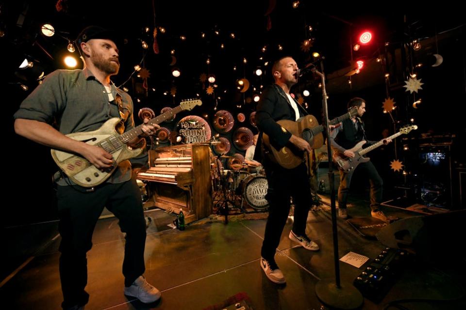 Coldplay performing at Inaugural RADIO.COM live event series in 2020 (Getty Images for Radio.com)
